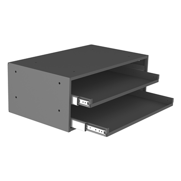 Heavy Duty 2 Large Compartment Boxes Bearing Slide Rack